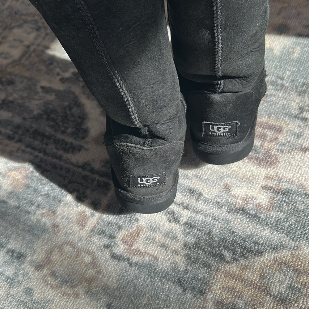 Uggs black tall boots size 7